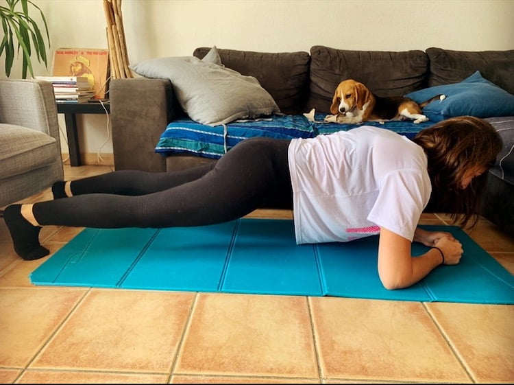 Gainage position de planche